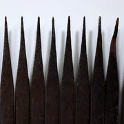 Traditional Japanese Threshing Tool Senbakogi Iron Wood Antique Rice Thresher7