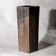 Living National Treasure Keiten Takahashi Iron & Flowing Copper Fusion Vase1
