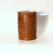 Japanese Vintage Wooden Tea Caddy Lidded Box Yamagata Craftsman Shogi Keyaki3