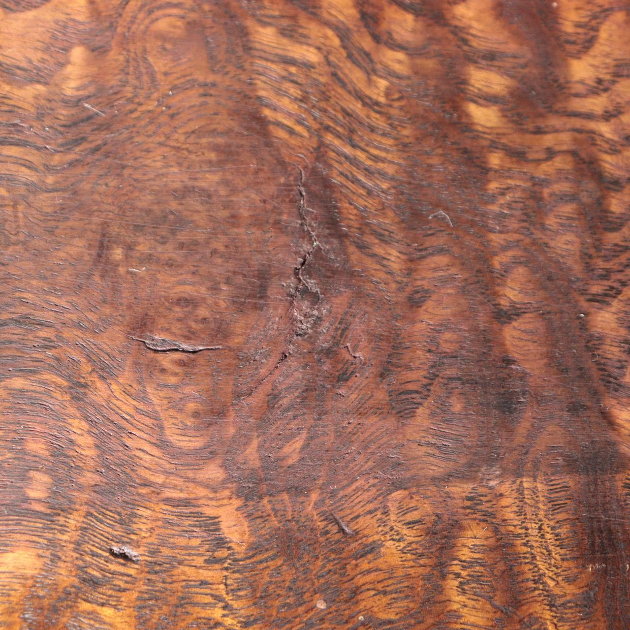 Vintage Japanese Tamo Wood Haribako Sewing Box Figured Grain WO61916
