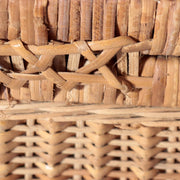 Vintage Japanese Bamboo Woven Basket Trunk Suitcase Bag13