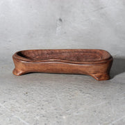 Japanese Suiseki Gifu Kujaku Kikkaseki Chrysanthemum Stone Wooden Base SS24015