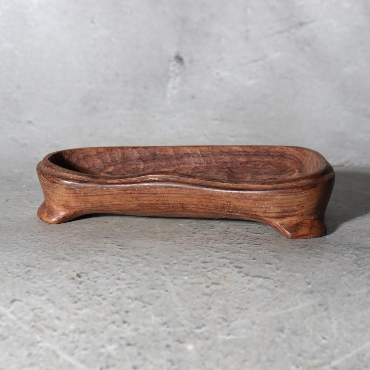 Japanese Suiseki Gifu Kujaku Kikkaseki Chrysanthemum Stone Wooden Base SS24015