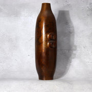 Vintage Japanese Modernist Bronze Vase  Brutalist Industrial Sculpture 1.8kg8