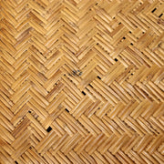 Japanese Vintage Bamboo Basket Box Lidded Storage Organizer Woven Rustic BVO6818
