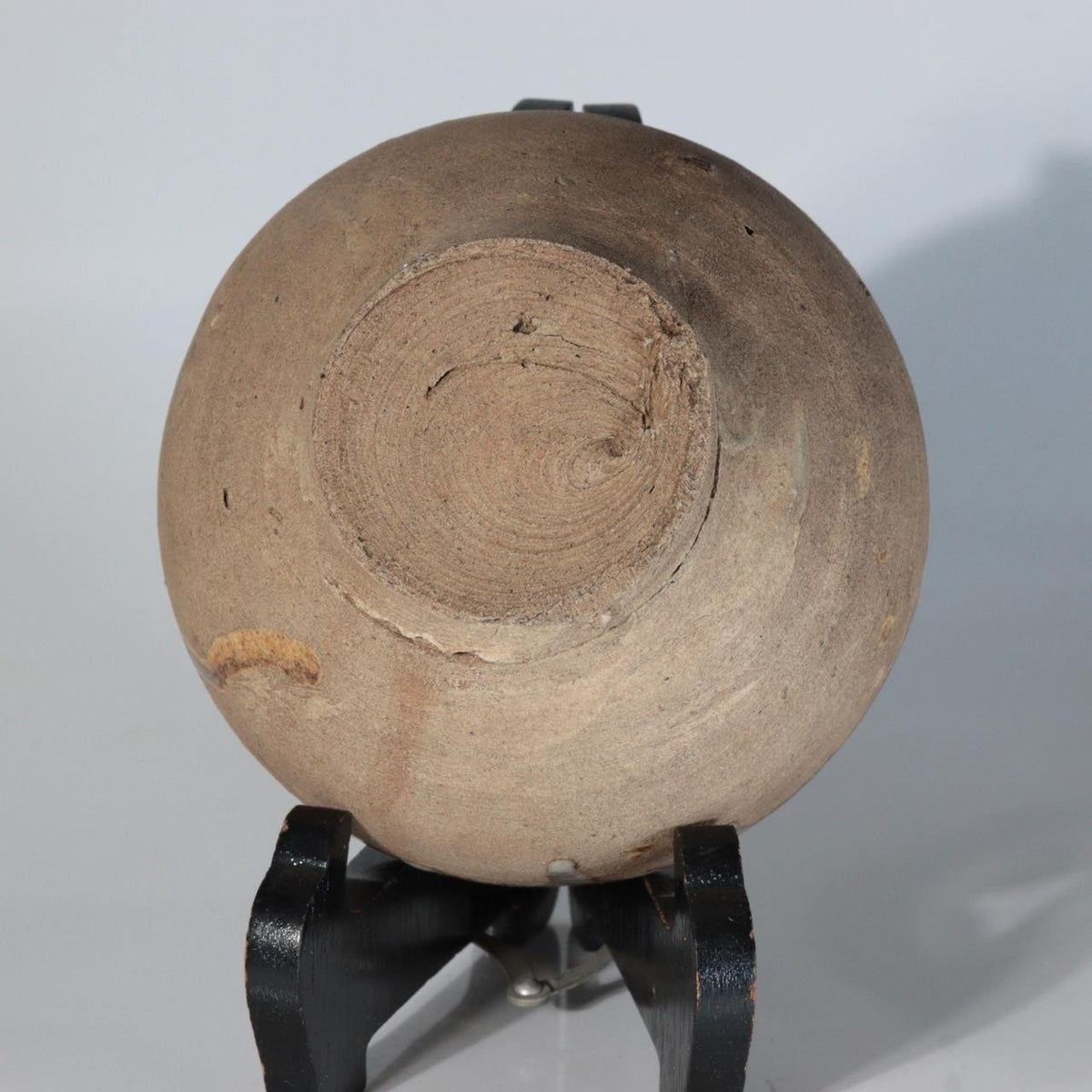 Antique Japanese Edo Period Mino Ware Chawan Tea Bowl Partial Ash Glaze PCP3222