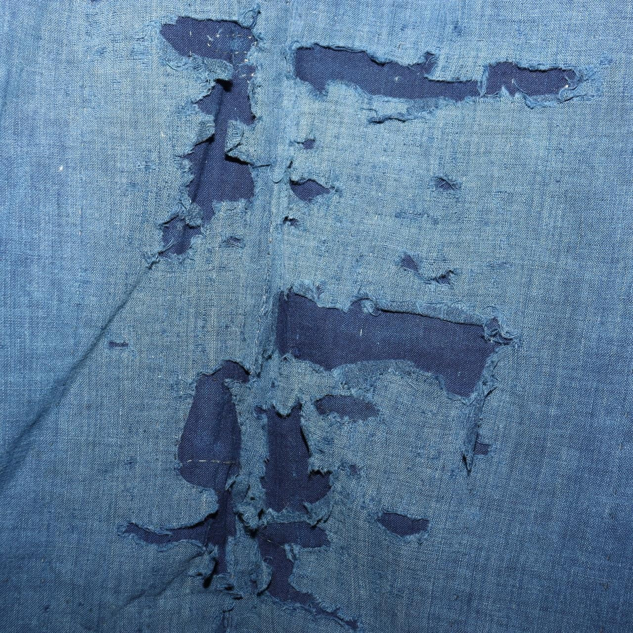 Antique Japanese Boro Noragi Hanten Jacket Sashiko Indigo Patchwork Rugged BRKW113