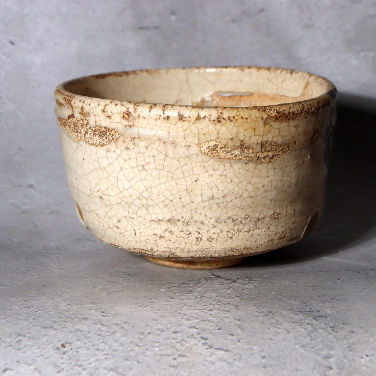 Japanese Studio Tea Bowl Sugimoto Deigyu Momoyama Kenzan Inspired Ceramic Chawan3