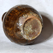 Antique Early Joseon Dynasty Iron Glaze Tokkuri Sake Bottle Brown Pottery KRS1793