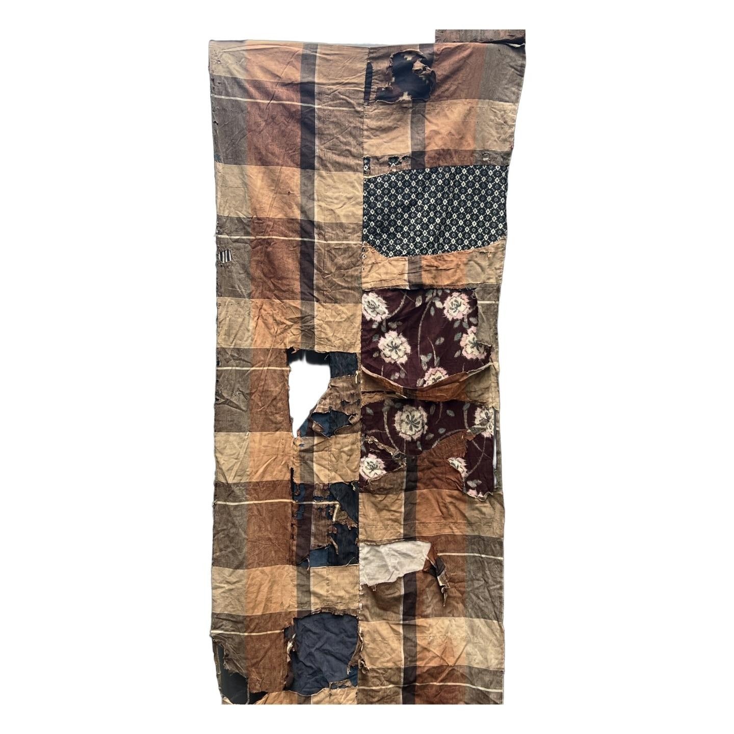Antique Japanese Boro Textile 8pc Set Indigo Noragi Jacket Samurai Nobori Banner6