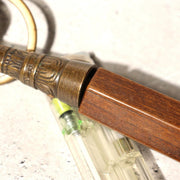 Vintage Japanese Buddhist Shakujo Handheld Monk Staff Brass Wood Ritual Tool8