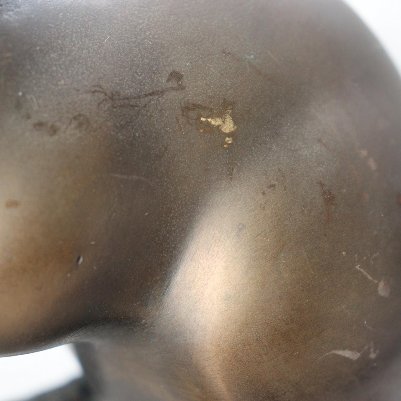 Vintage Japanese Bronze Rat Figurine - Nezumi by Seisai - Signed Tomobako 1.4kg13