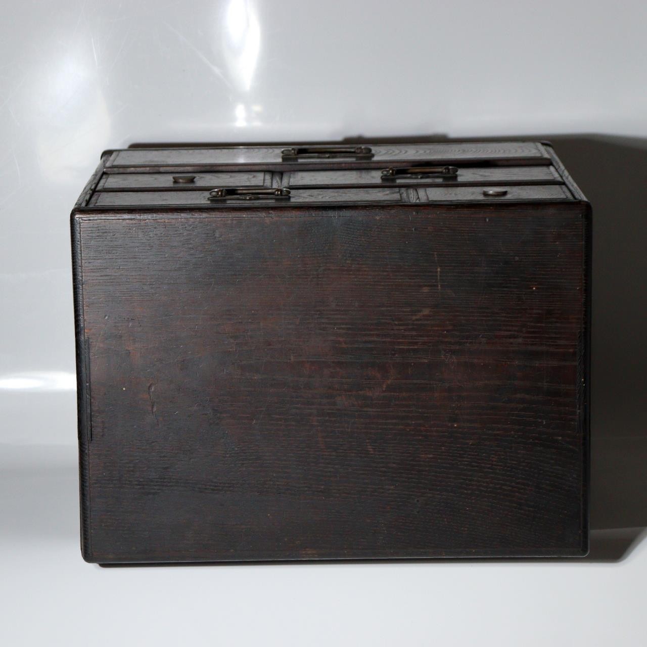 Japanese Mulberry Wood Ko-Hikidashi Small Chest Hidden Secret Compartment 37cm6
