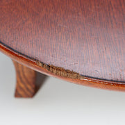 Vintage Japanese Wooden Miniature Chabudai Round Table Display Stand 11.6inch7