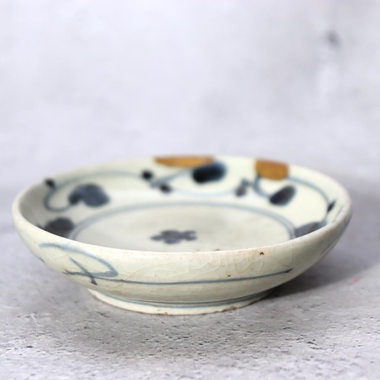 Antique Japanese Imari Sometsuke Set  Tako Karakusa Slender Vase & Kozara Plate18