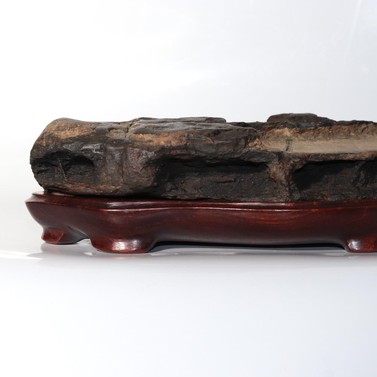 Vintage Japanese Sajigawa Suiseki Viewing Stone "Amanohashidate" Tomobako SS23413