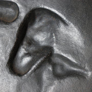 Japanese Nambu Tekki Cast Iron Wall Plaque - Horse Relief Decor 30cm BOSa259
