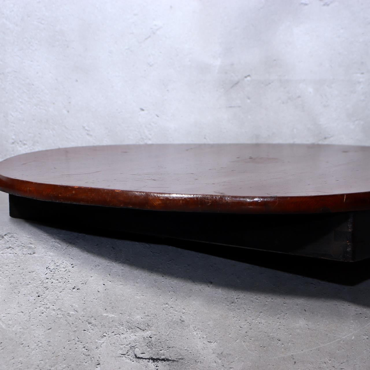 Authentic Vintage Japanese Wooden Chabudai - Folding Zen Tea Table 42cm Diameter8