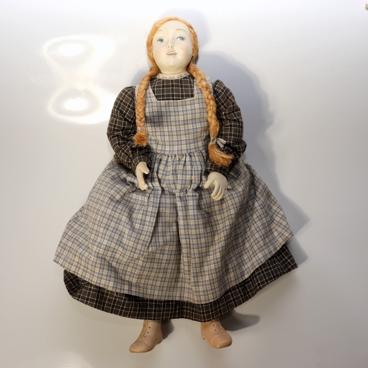 Pair of Vintage Japanese Wooden Dolls Signed Sadako 1984 Boy Girl Set12