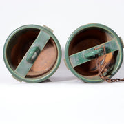 Antique Japanese Mino Oribe Ceramic Well Pulley & Tsurube Buckets SCBP475