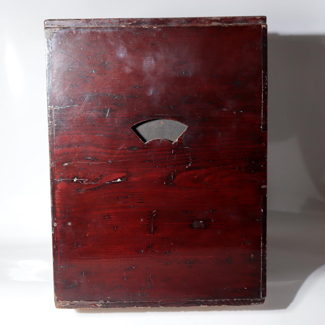 ​Antique Late Edo Meiji Japanese Cedar Wood Ko dansu Small Chest Tansu WO6145