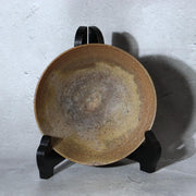 Japanese Vintage Bizen Ware Matcha Tea Bowl Signed Hira-chawan Modern Era6