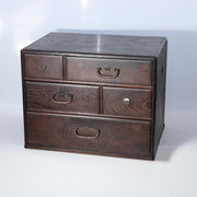 Japanese Mulberry Wood Ko-Hikidashi Small Chest Hidden Secret Compartment 37cm0