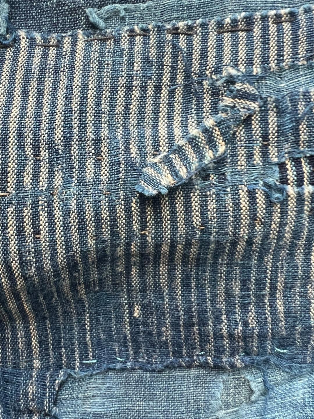 Antique Japanese Indigo Boro Noragi Jacket Patchwork Early Meiji BRKW17318