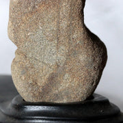 Japanese Hokkaido Daruma Suiseki Viewing Stone with Wooden Daiza Base8