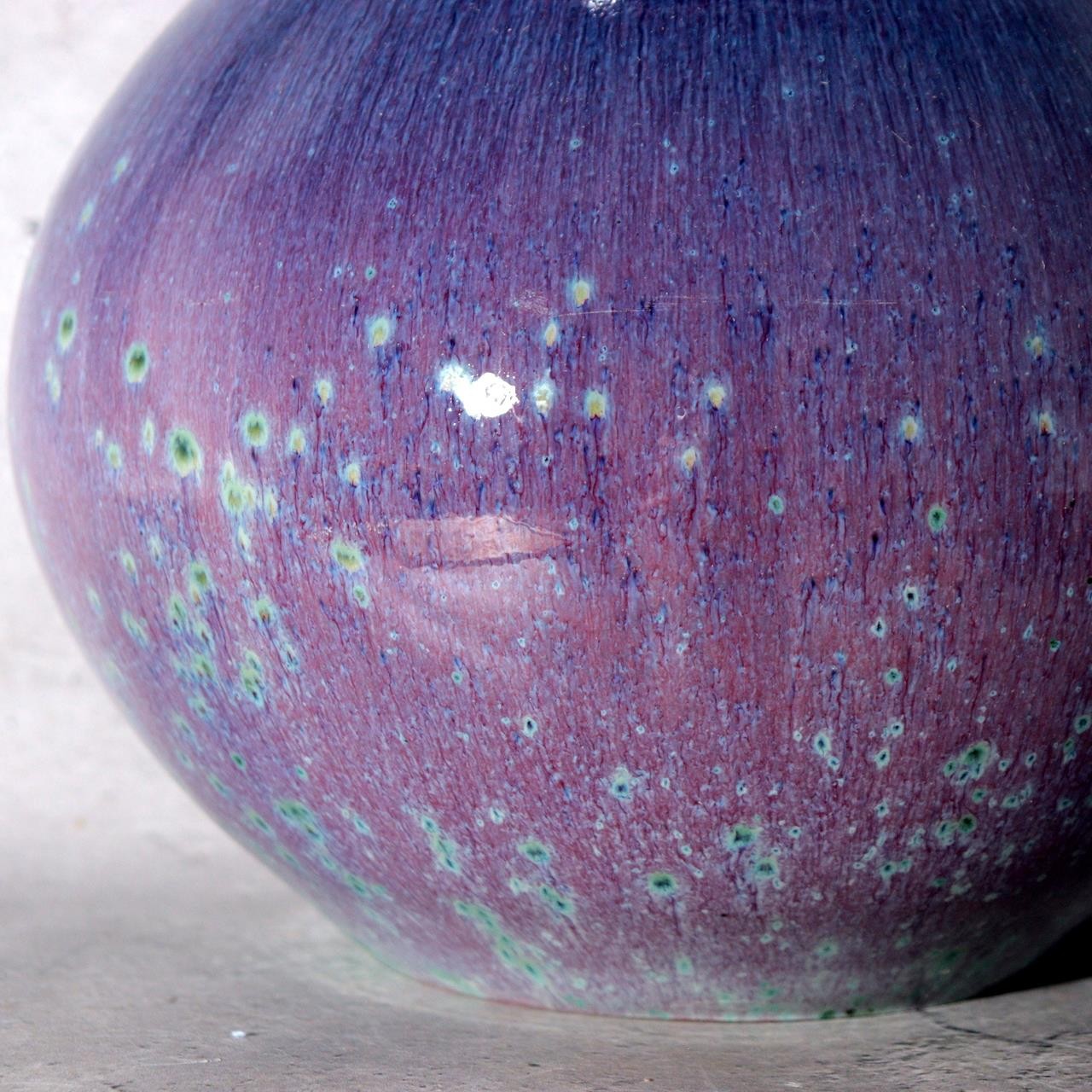 Japanese Glaze Flower vase Matsuyama Gaei porcelain vase signed w / box PV29014