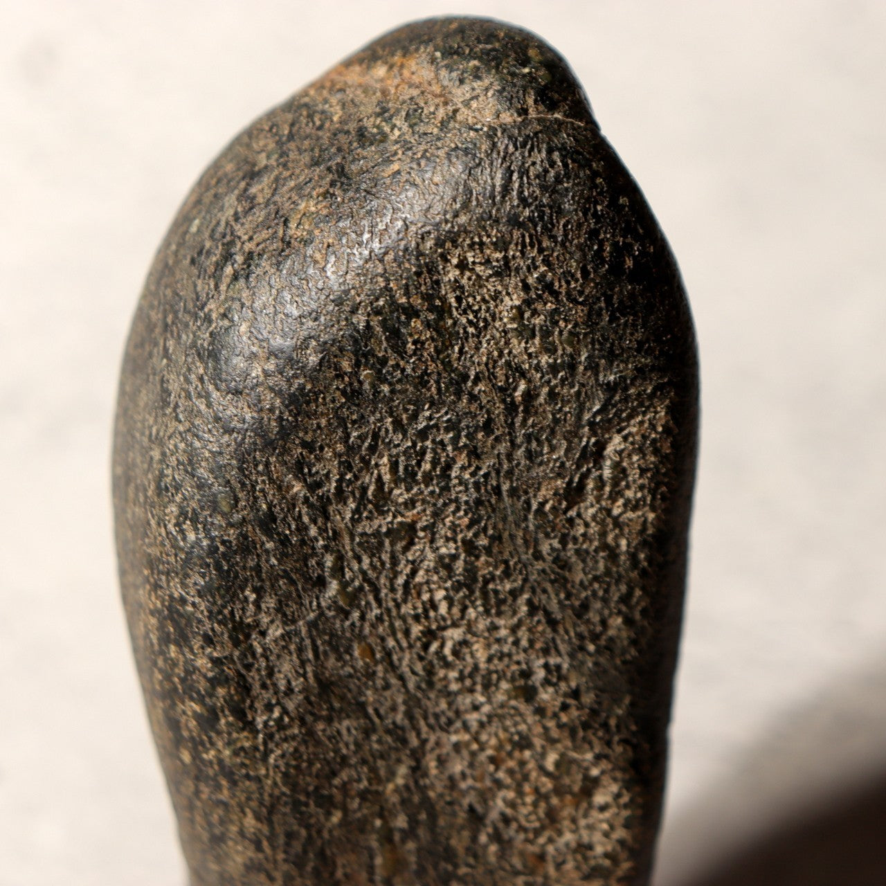 Japanese Suiseki Viewing Stone Genkai Jizo Buddha Figure 1976 Signed Daiza SS22319