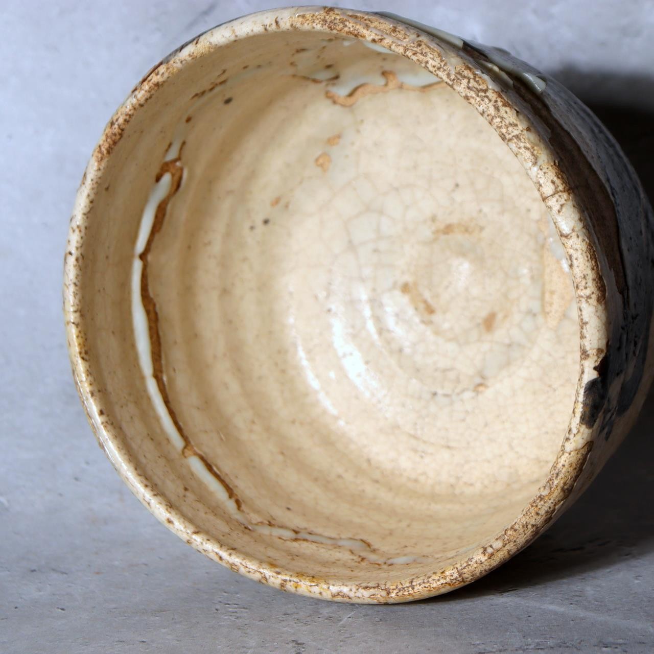 Japanese Studio Tea Bowl Sugimoto Deigyu Momoyama Kenzan Inspired Ceramic Chawan5