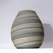 Japanese Studio Pottery Vase Sen no Tsubo Signed Sato Miki Aizu Ceramic w/Box6