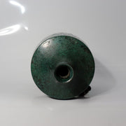 Vintage Japanese Cast Bronze Bud Vase Shoho Stylized Tree Green Patina BV7785