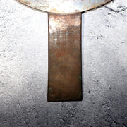 Japanese Antique Bronze Mirror Crane Turtle Pine Tree Tenkaichi Signed 30cm 680g17