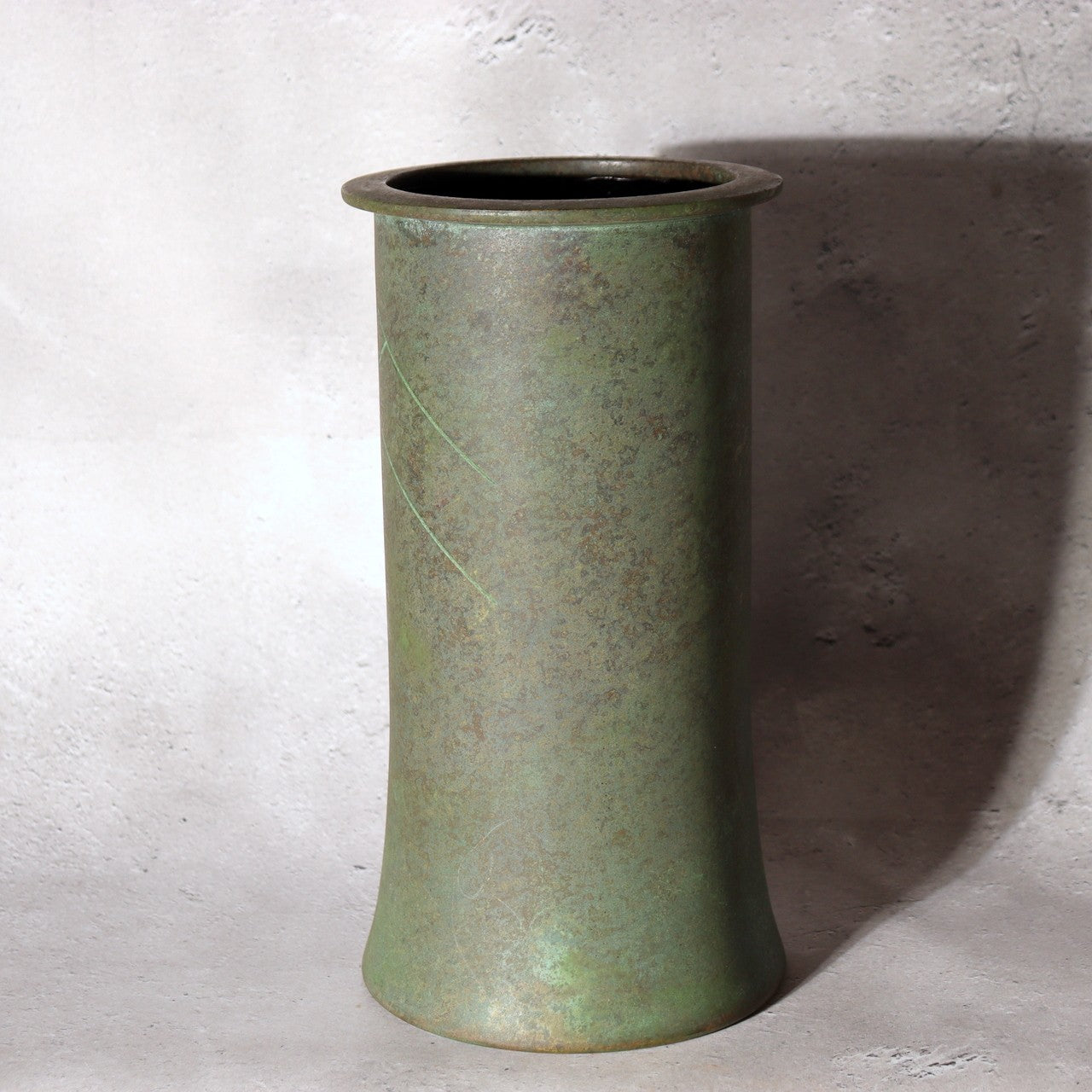 Japanese Vintage Bronze Flower Vase Tetsutaro Nagai Signed Mid-Century Modern8