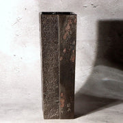 Living National Treasure Keiten Takahashi Iron & Flowing Copper Fusion Vase12