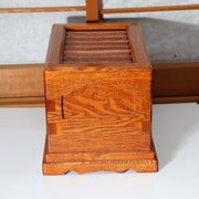 Japanese Wooden Saisen-bako Offering Box - Traditional Woodcraft 30cm WO5702