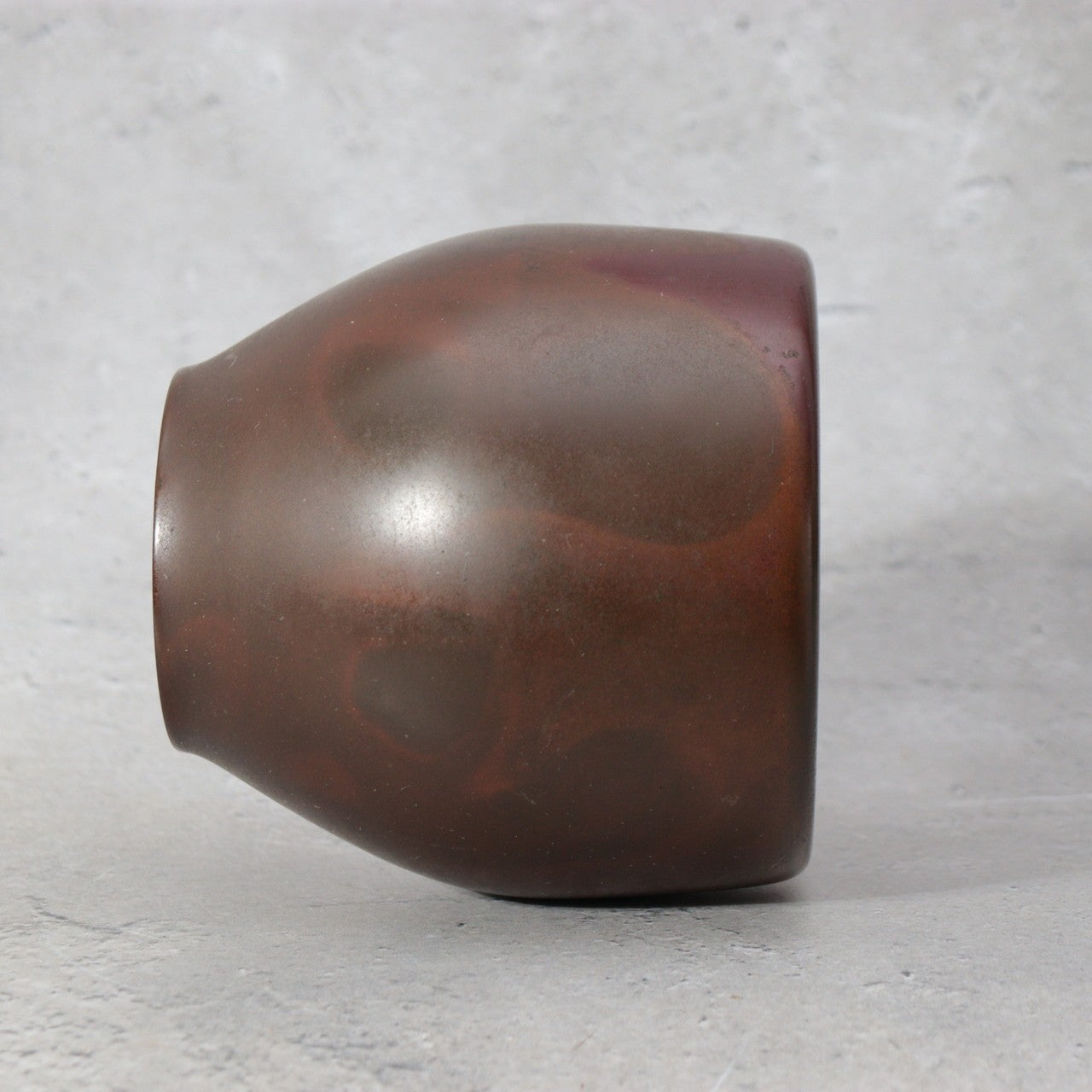 Vintage Japanese Cast Bronze Flower Vase Signed Masaki Hara Metalwork BV7699