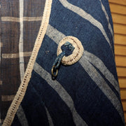 Japanese Antique Boro Kappa Rain Cape Indigo Cotton Kakishibu Paper Lined9