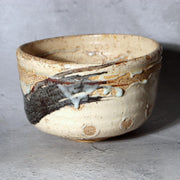 Japanese Studio Tea Bowl Sugimoto Deigyu Momoyama Kenzan Inspired Ceramic Chawan0