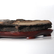 Vintage Japanese Sajigawa Suiseki Viewing Stone "Amanohashidate" Tomobako SS23412
