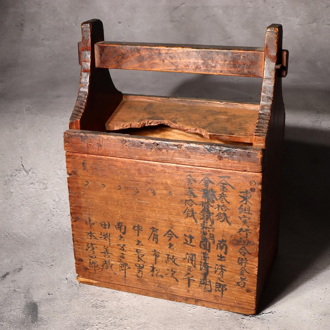 Japanese Antique Money Box Saisenbako Savings Taisho 1918 Temple Shrine Style1