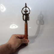 VintageJapanese Shakujo Monk Staff Esoteric Buddhist Ritual Implement BT2523