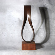 Vintage Artisan Signed "TAZIMA" Modern Abstract Bronze Sculpture - Late Showa11