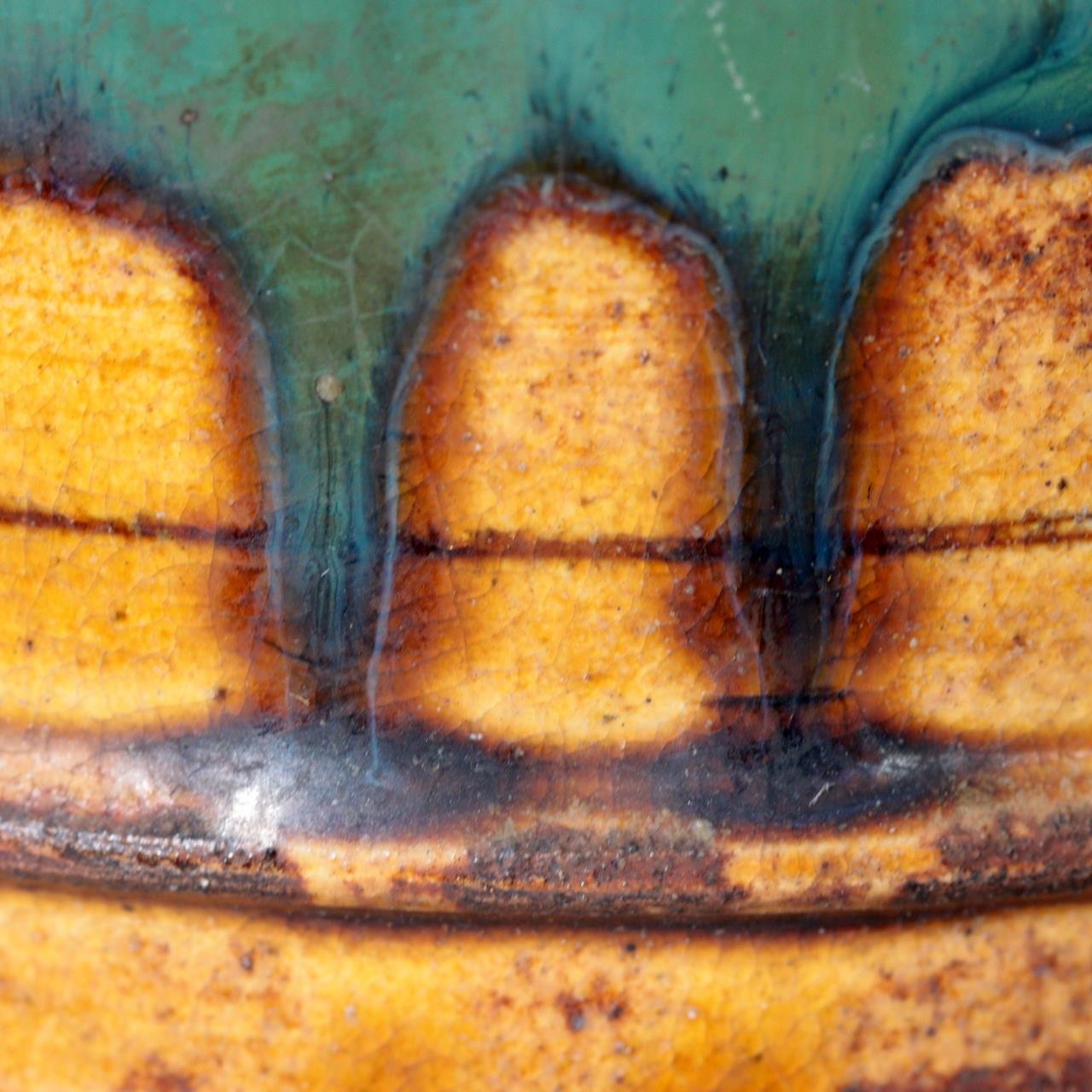 Antique Japanese Mino Oribe Ceramic Well Pulley & Tsurube Buckets SCBP4711