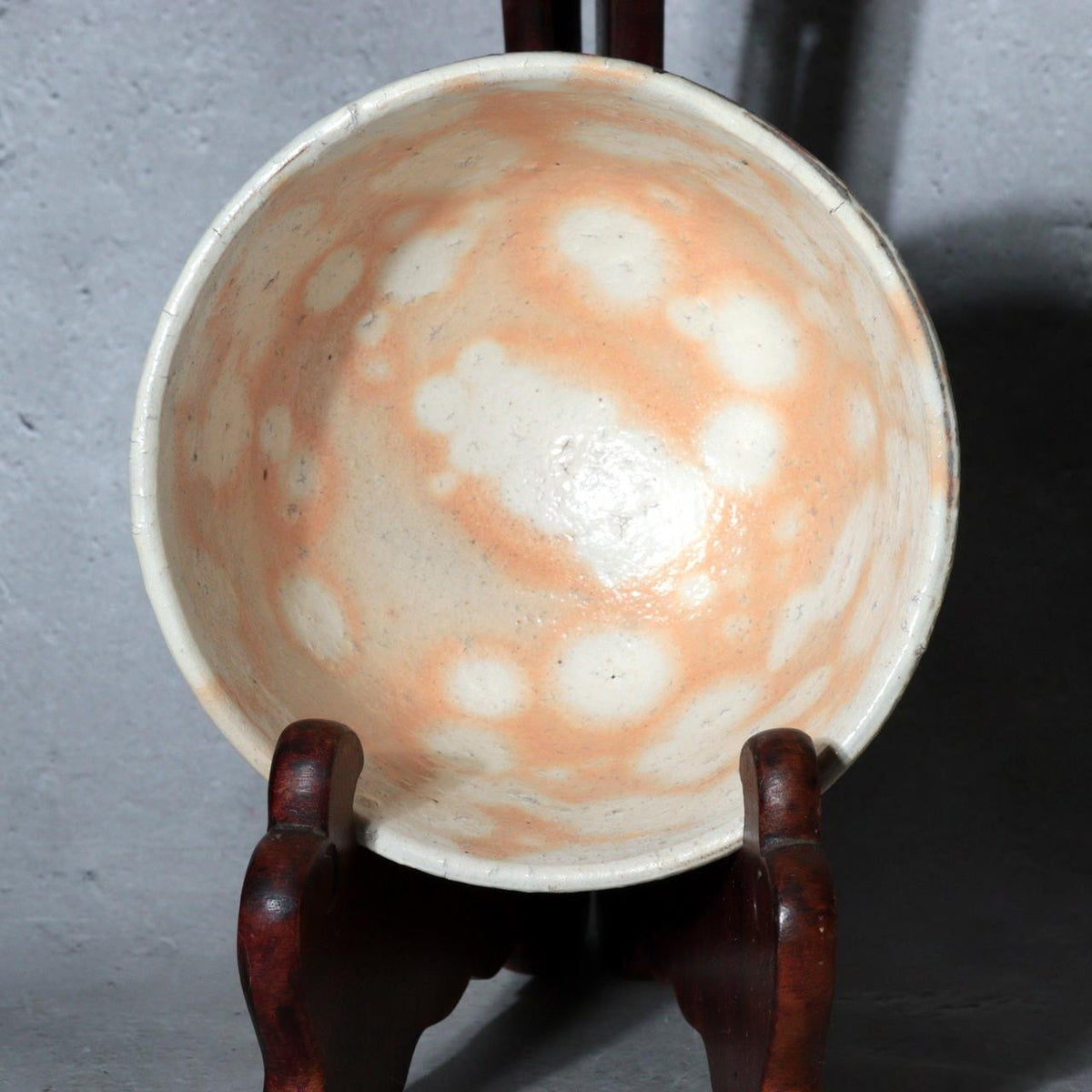 Japanese Shino Ware Matcha Tea Bowl Chawan Uguisu Bird Bamboo Azuma Suimei Box9