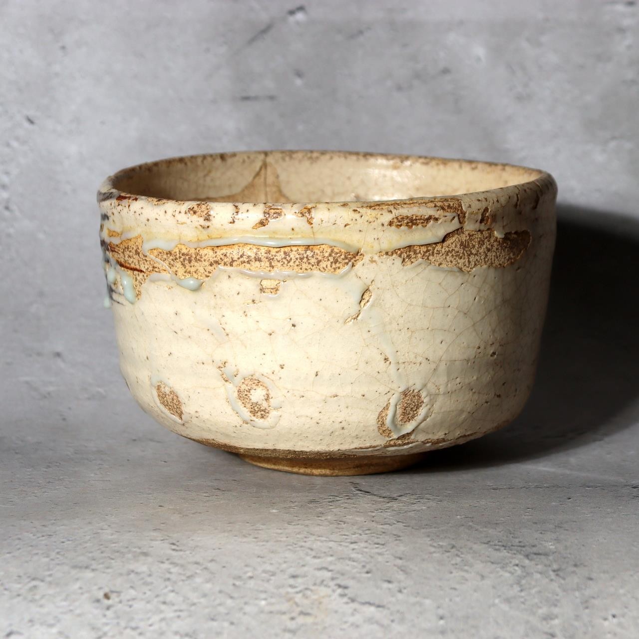 Japanese Studio Tea Bowl Sugimoto Deigyu Momoyama Kenzan Inspired Ceramic Chawan4