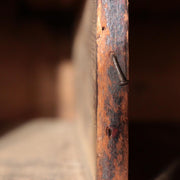 Antique Late Edo Japanese Wooden Black Kake Suzuri Portable Writing Box WO62111