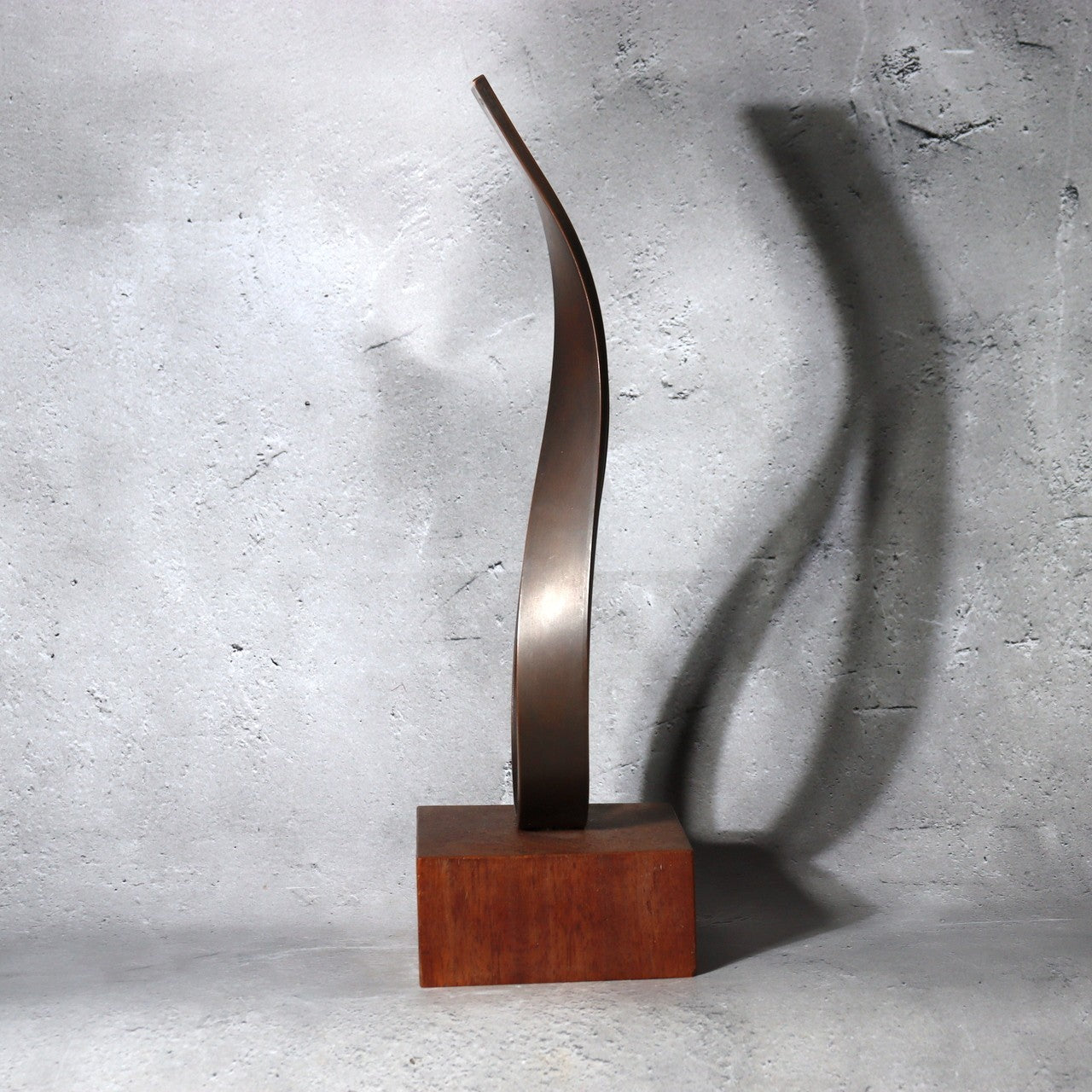 Vintage Artisan Signed "TAZIMA" Modern Abstract Bronze Sculpture - Late Showa3